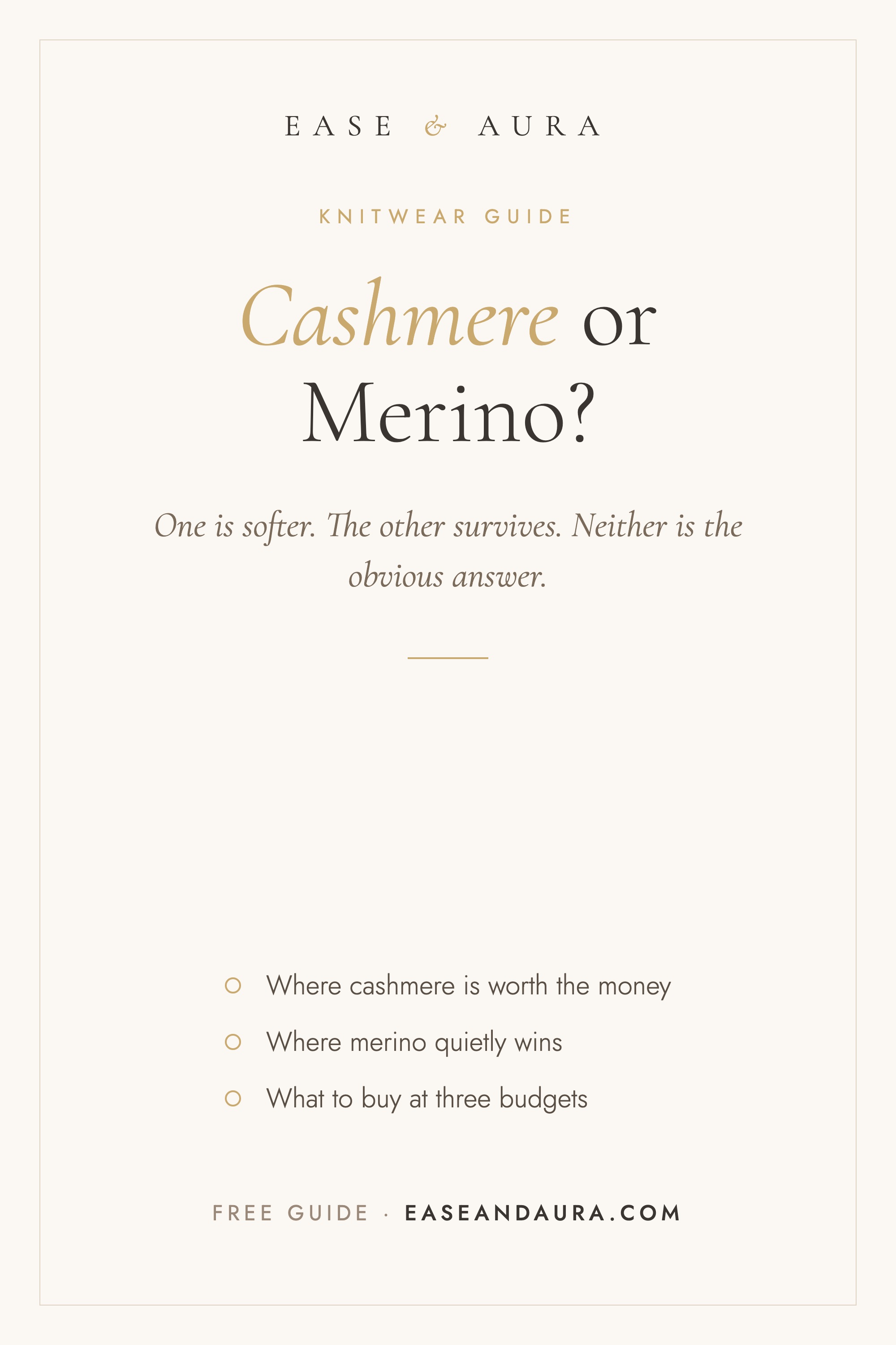 Cashmere or merino?