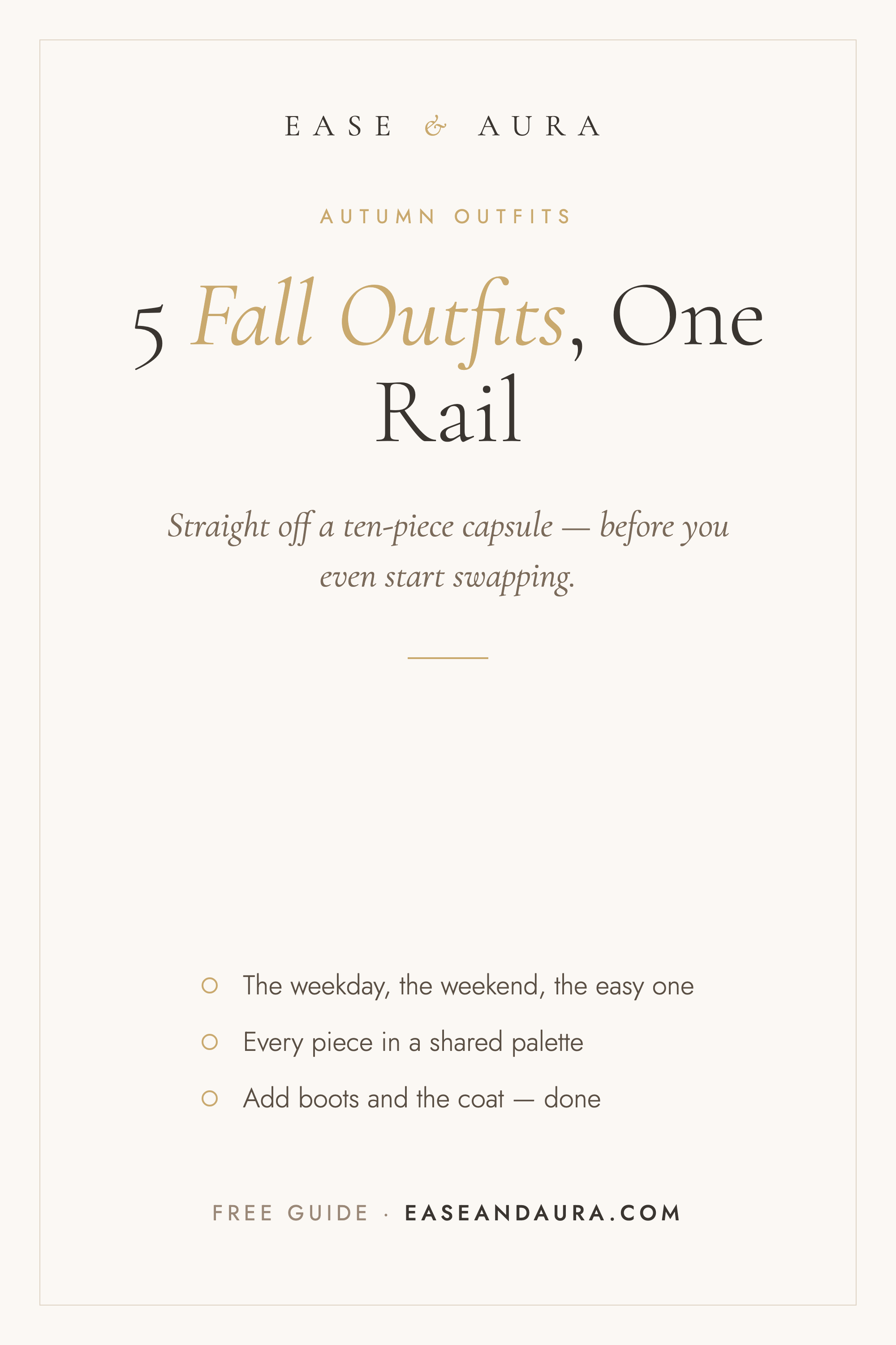 5 fall outfits from one rail