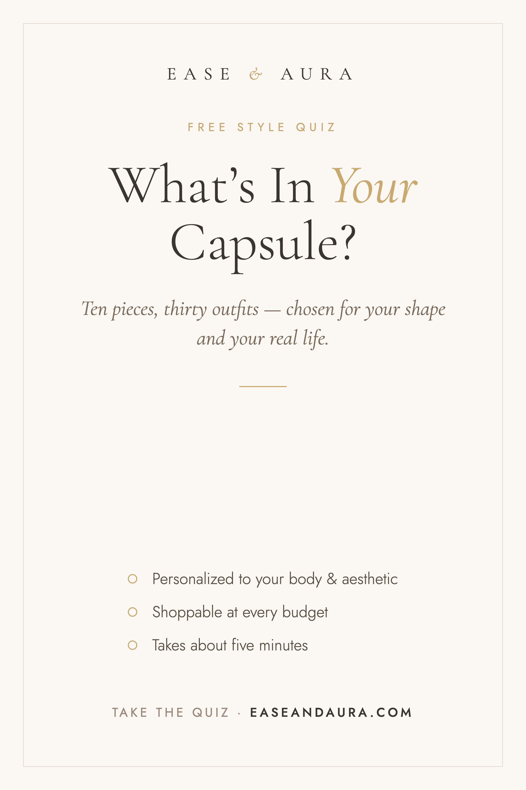 What's actually in your capsule wardrobe?
