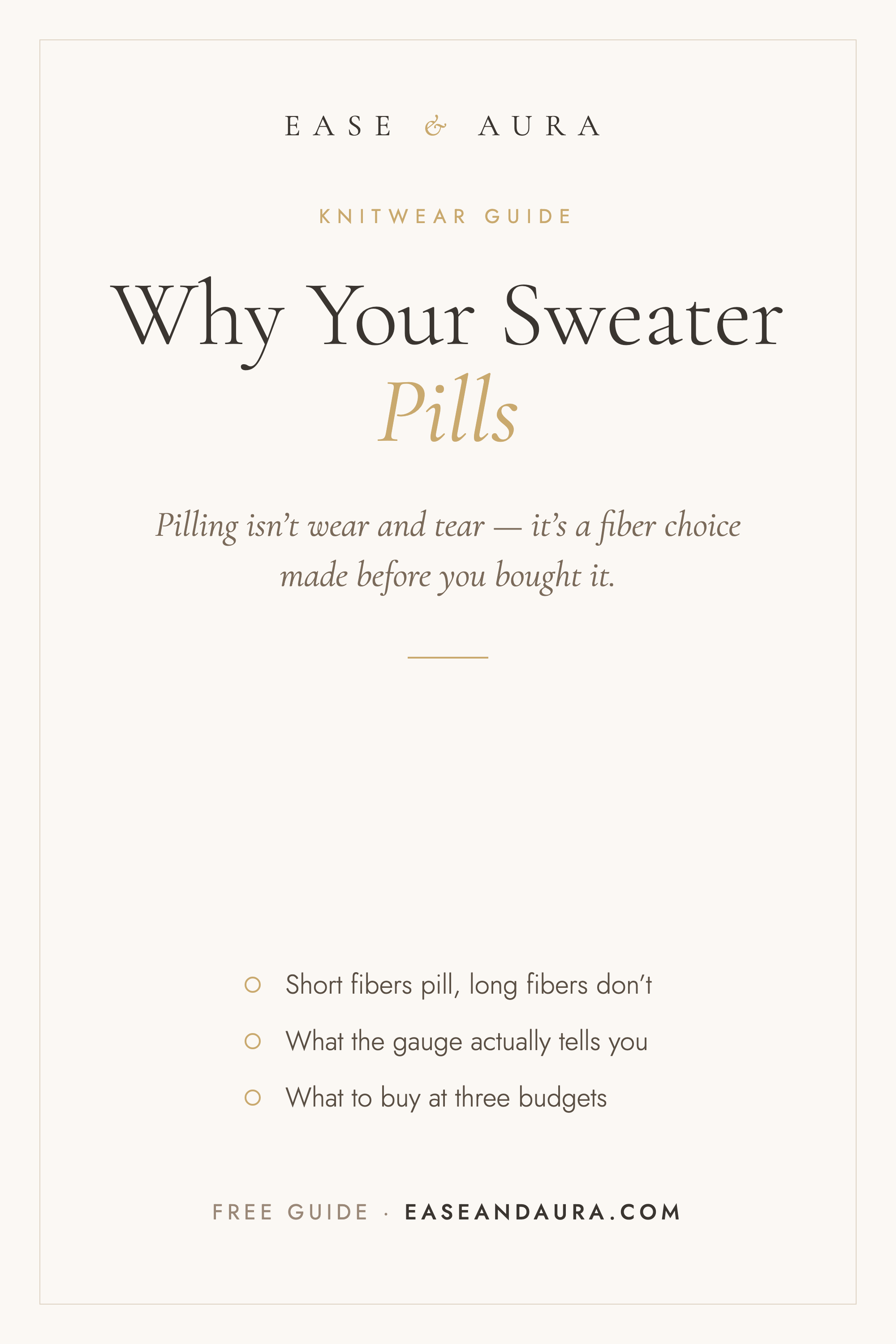 Why your sweater pills