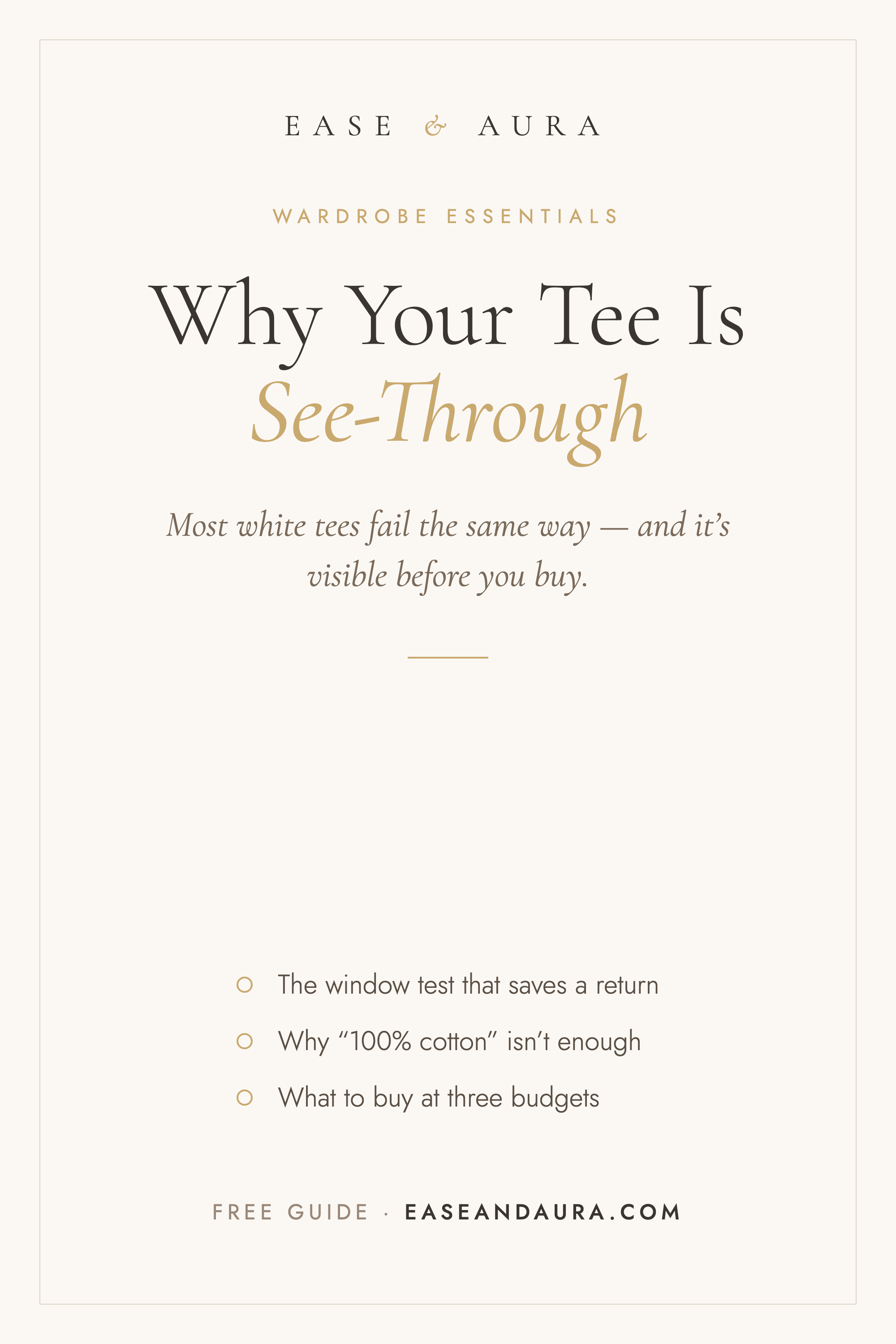 The see-through test for a white tee