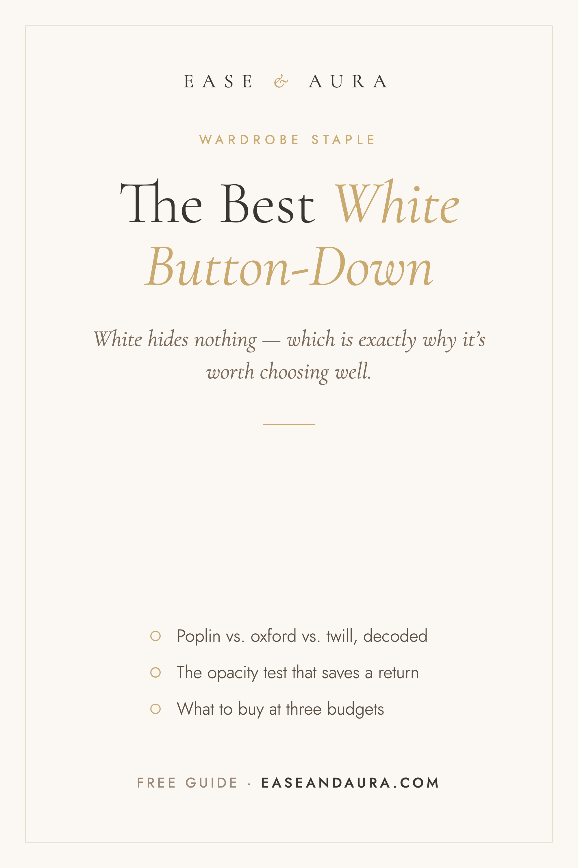 The best white button-down